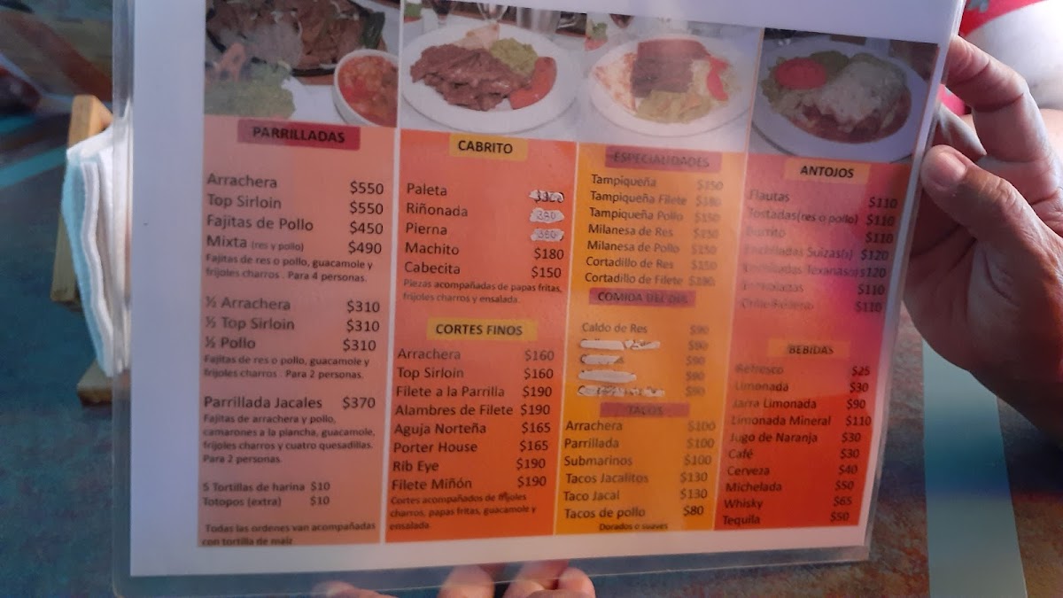 Restaurant Los Jacales de Sabinas Hidalgo Photo Menu 5