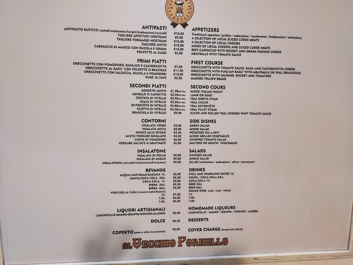 Al Vecchio Fornello Photo Menu 6