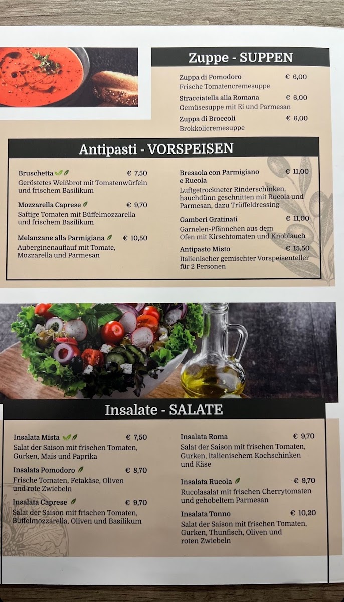 Trattoria Italia Photo Menu 3
