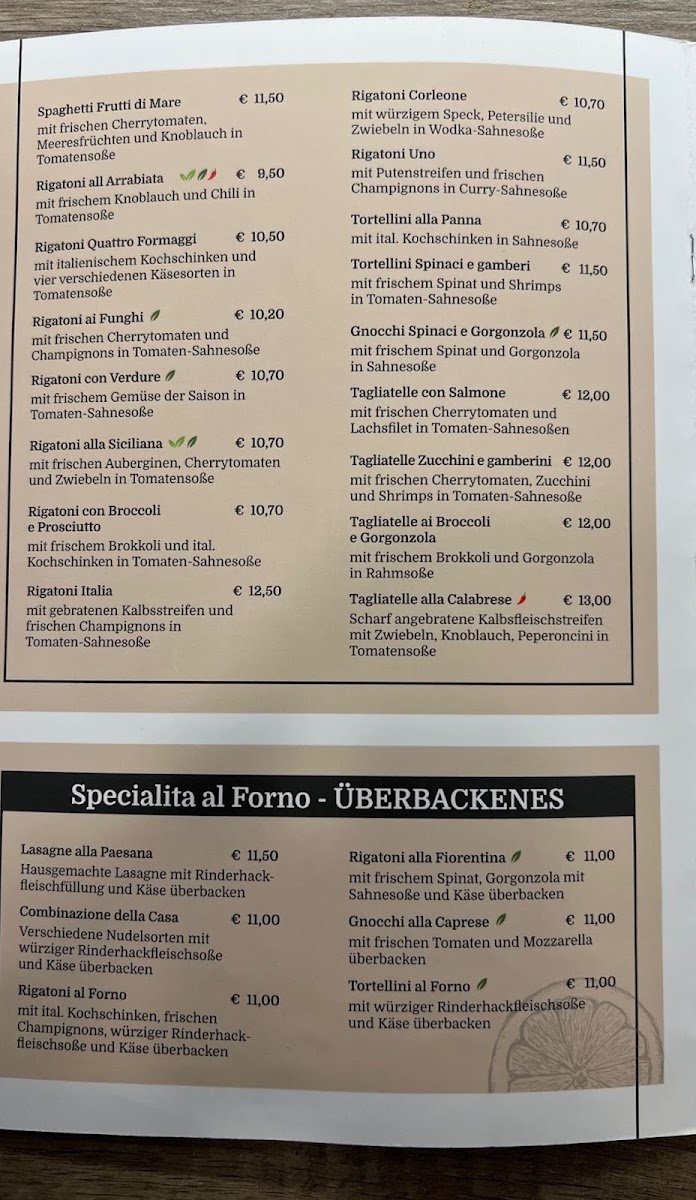 Trattoria Italia Photo Menu 5