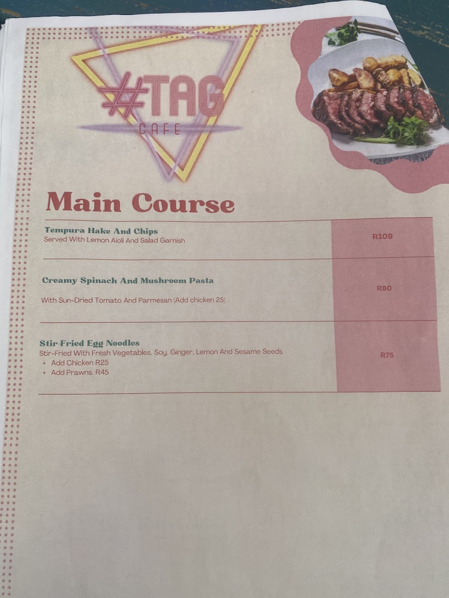Tag Cafe Photo Menu 2
