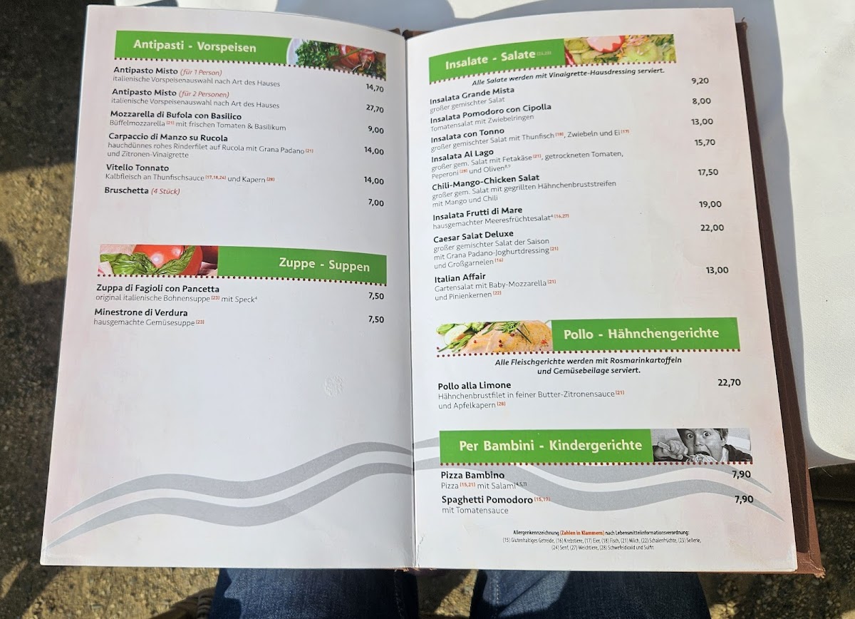 Restaurant Al Lago Photo Menu 2