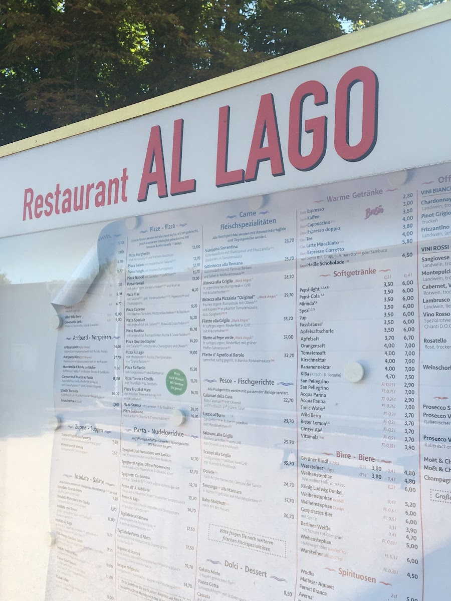 Restaurant Al Lago Photo Menu 4