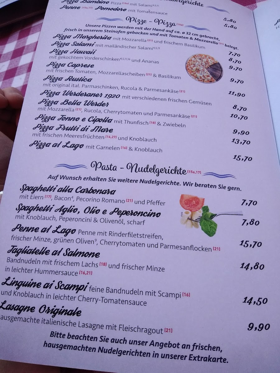 Restaurant Al Lago Photo Menu 5