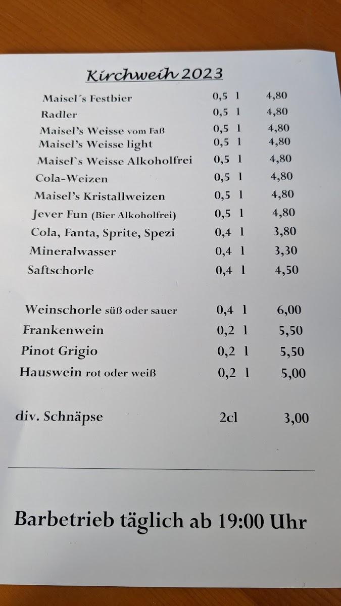 Zum Buchswirt Photo Menu 2
