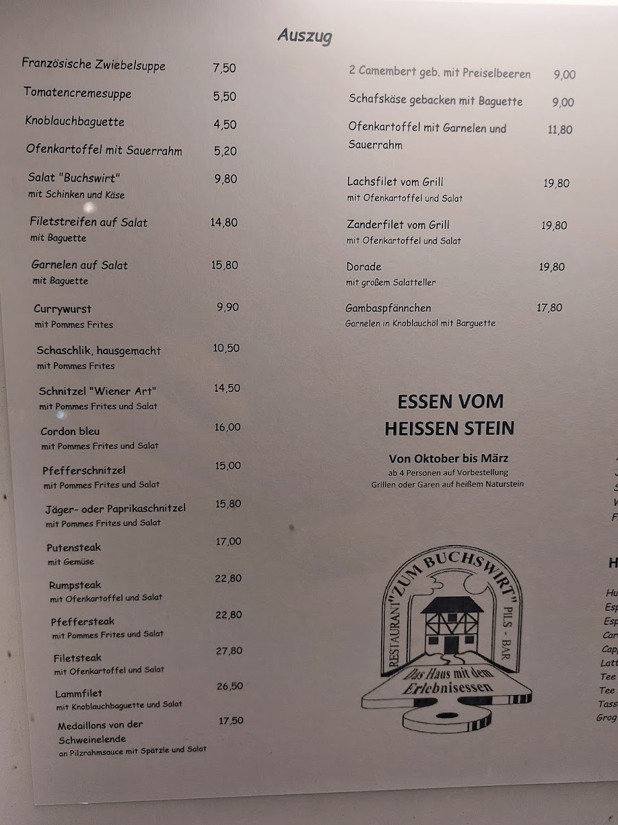Zum Buchswirt Photo Menu 3
