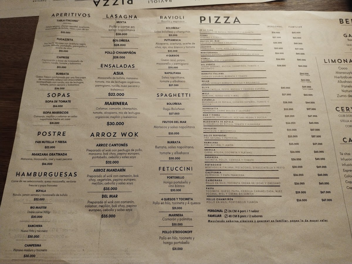 Ti Amo Photo Menu 1