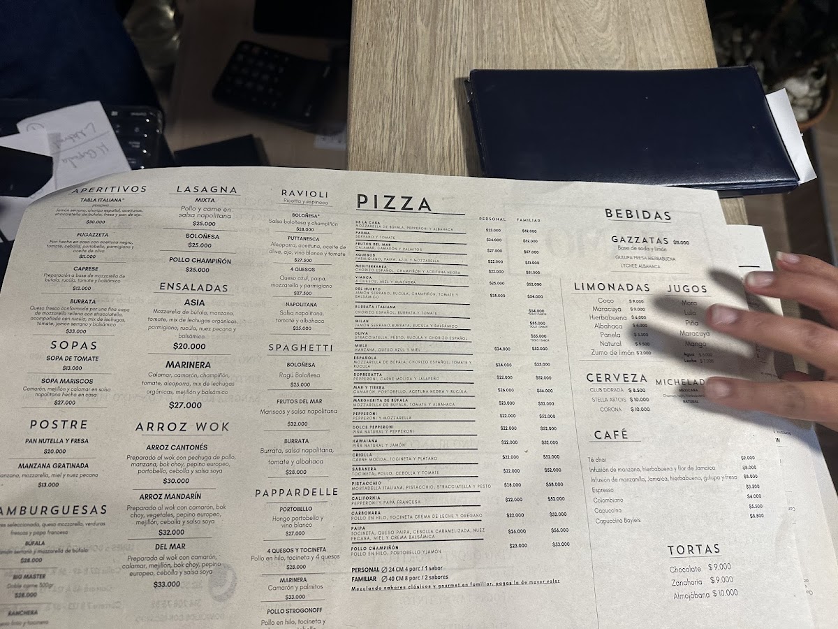 Ti Amo Photo Menu 2