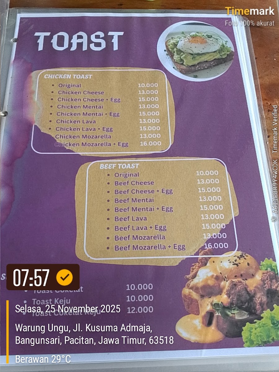 Warung Ungu (Burjo) Photo Menu 4