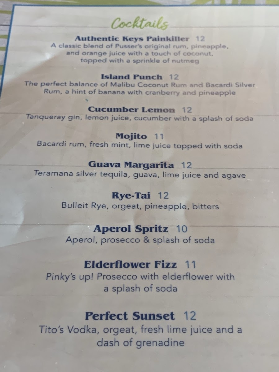 Oceanside Safari Restaurant & Lounge Photo Menu 3