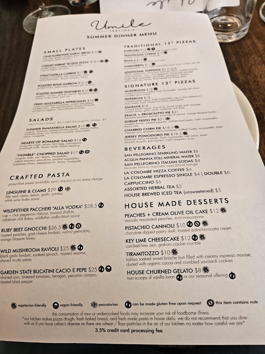 Umile Trattoria Photo Menu 4