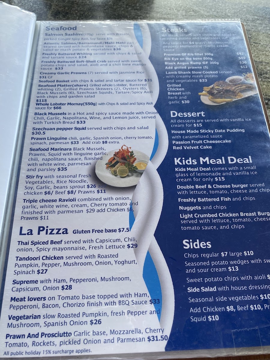Salacia Waters Café & Restaurant Photo Menu 4