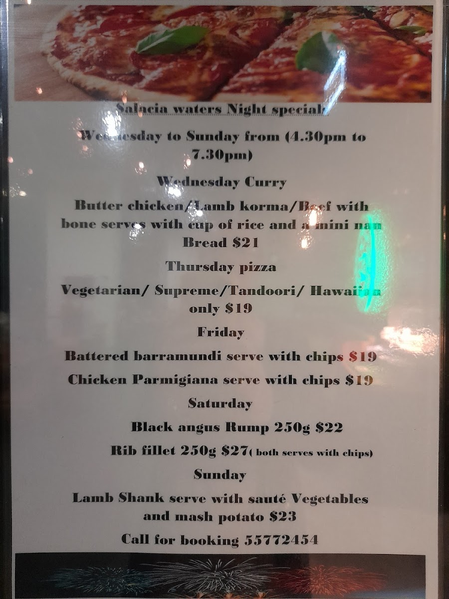 Salacia Waters Café & Restaurant Photo Menu 8