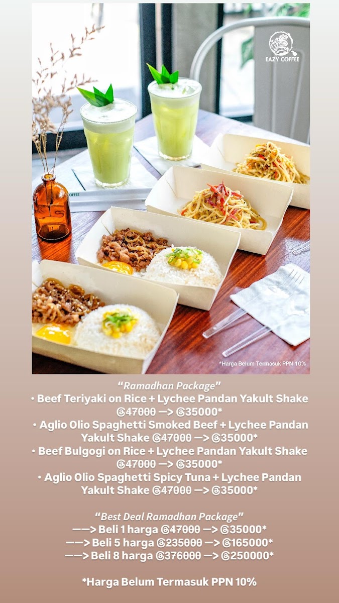 Eazy Coffee Photo Menu 1