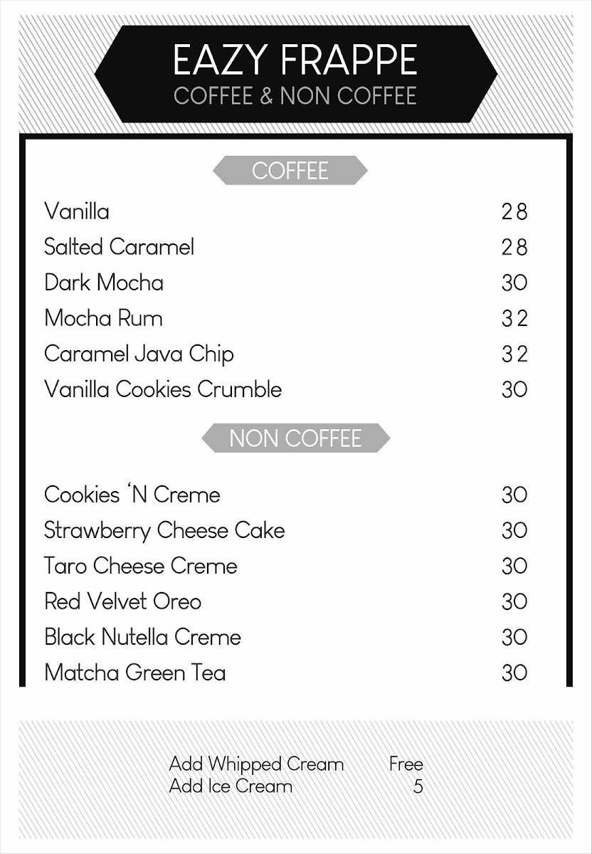 Eazy Coffee Photo Menu 6