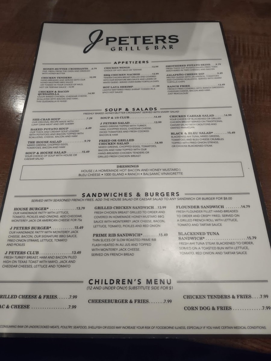 J Peters Grill & Bar - Carolina Forest Photo Menu 6