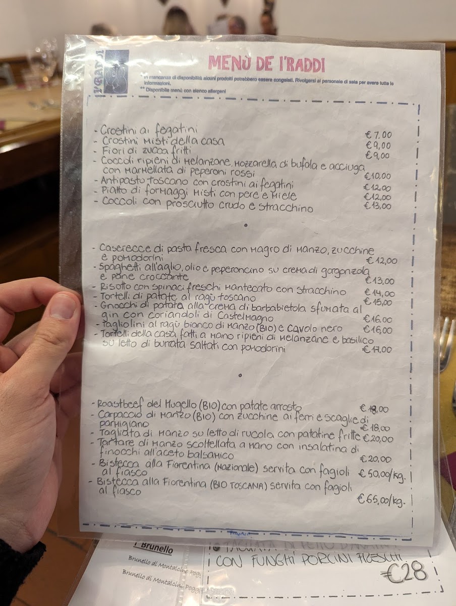 Trattoria I'raddi Photo Menu 2