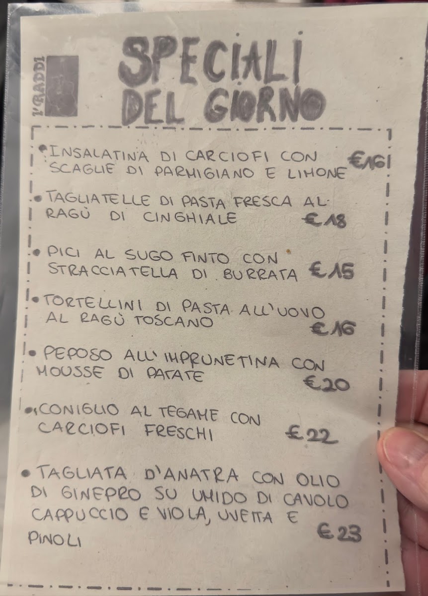 Trattoria I'raddi Photo Menu 5