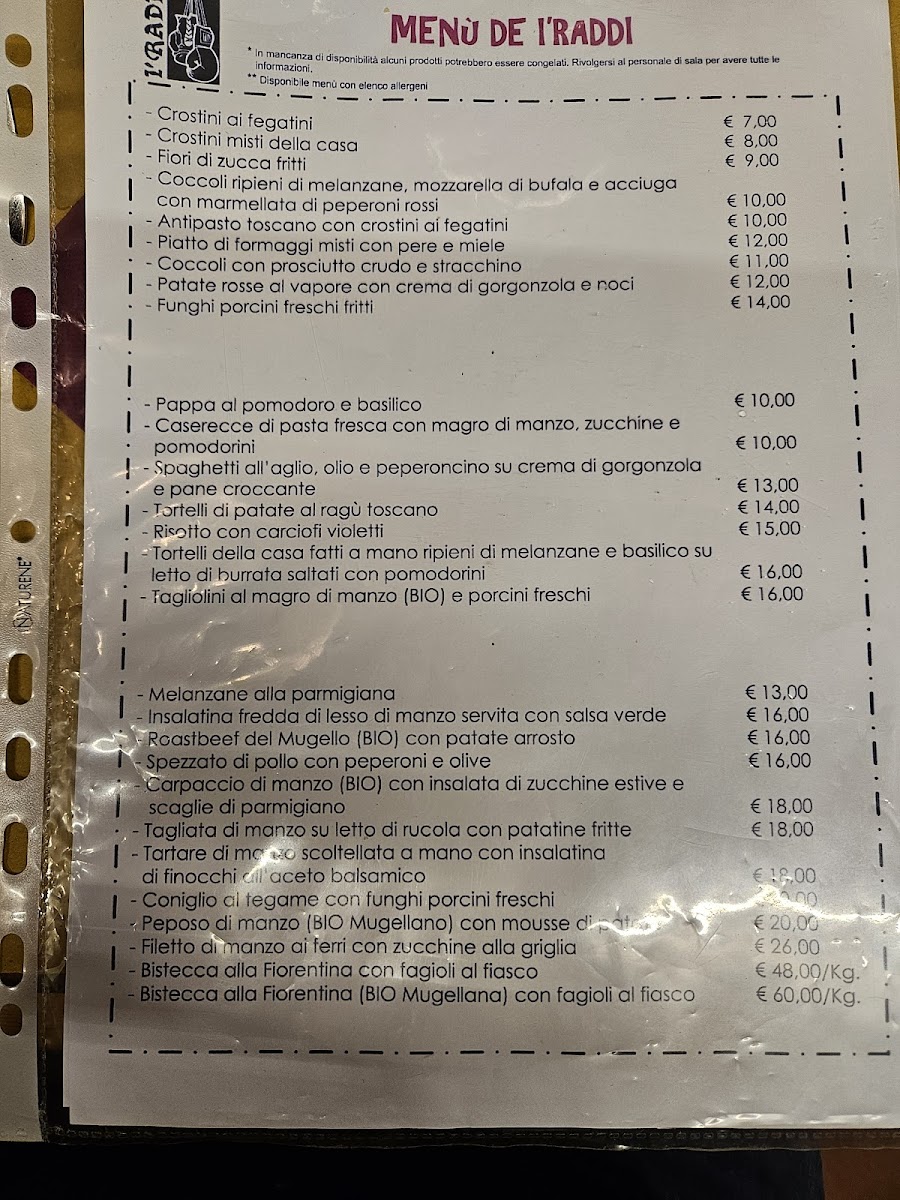 Trattoria I'raddi Photo Menu 9