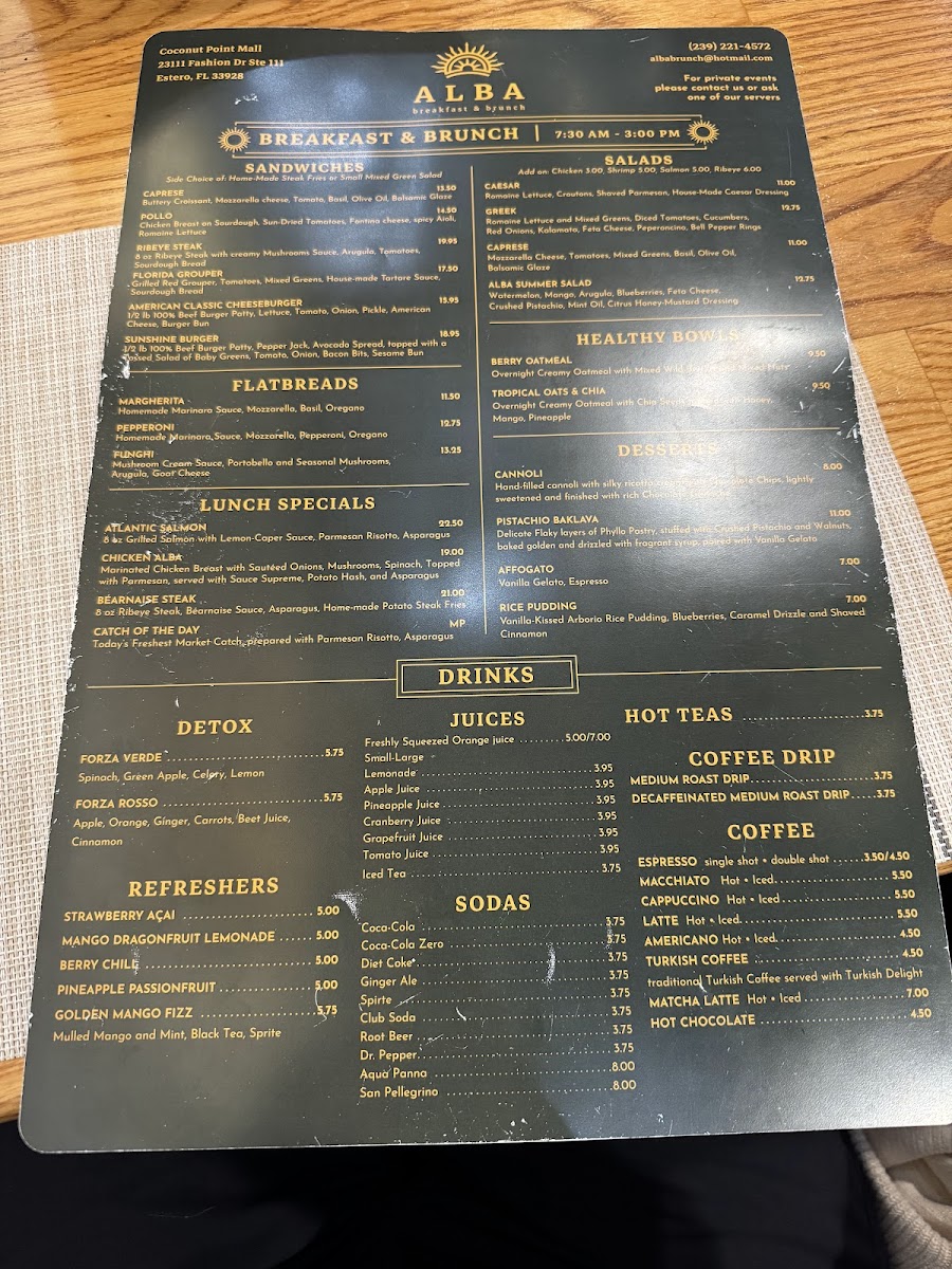 Alba breakfast & brunch Photo Menu 4