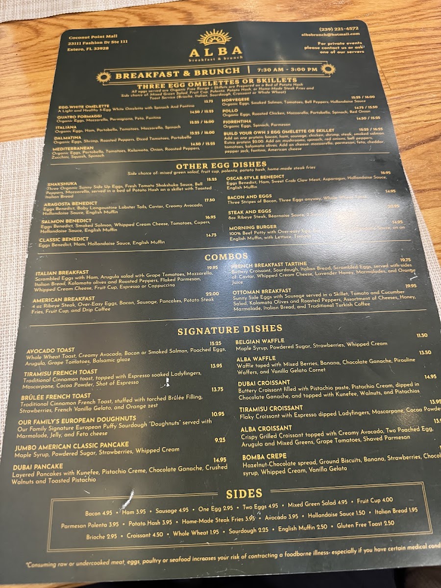 Alba breakfast & brunch Photo Menu 6