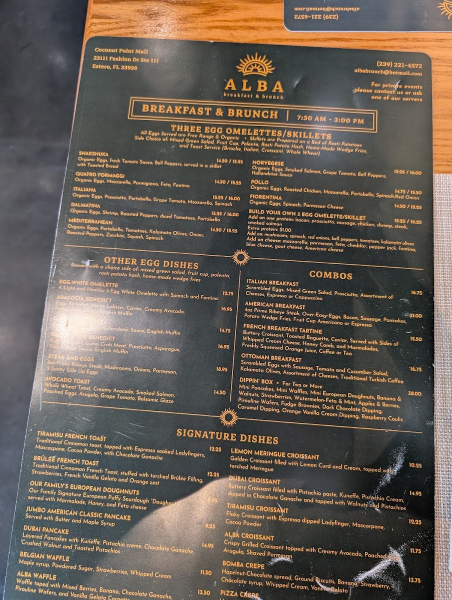 Alba breakfast & brunch Photo Menu 7