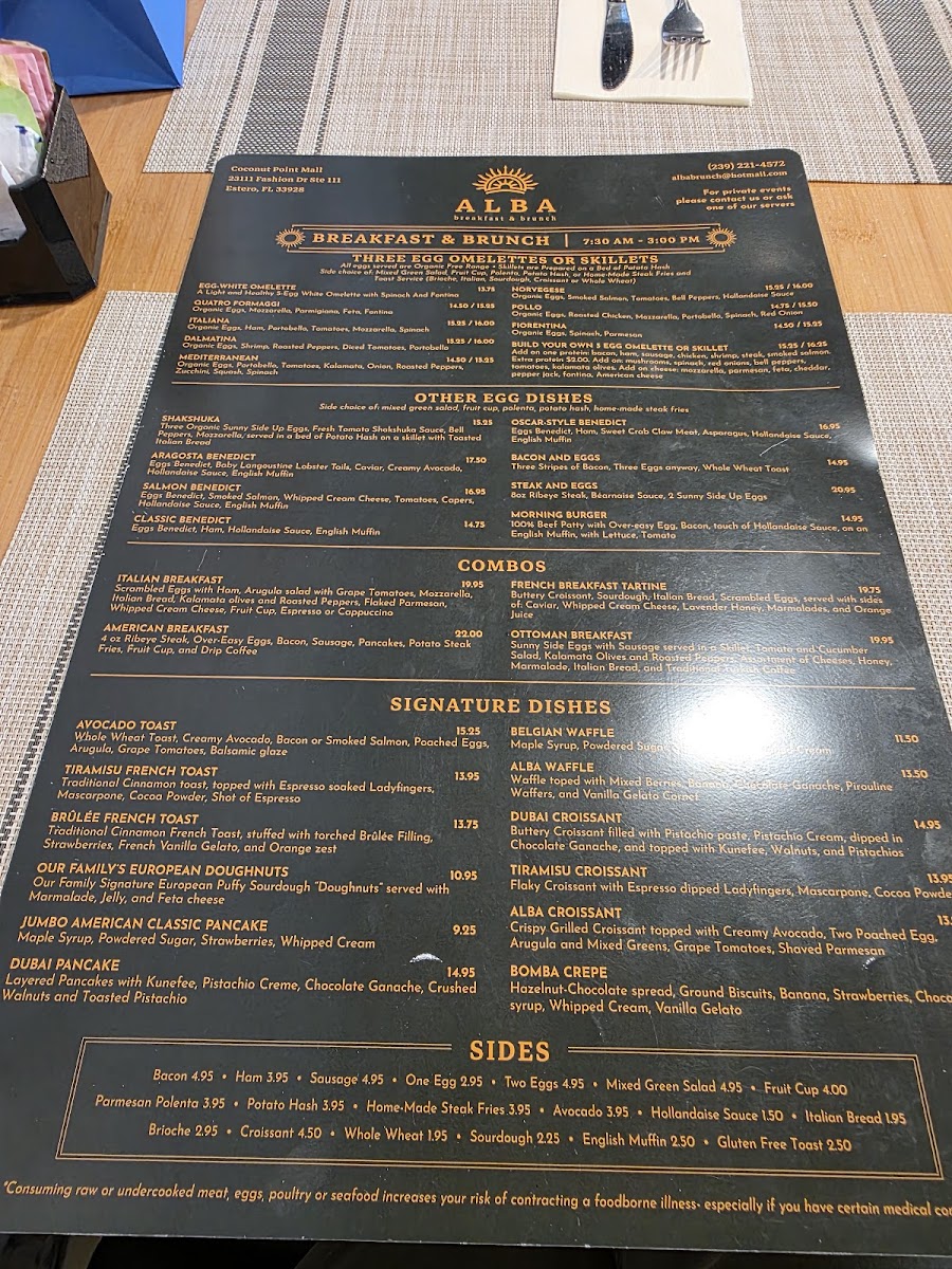 Alba breakfast & brunch Photo Menu 9