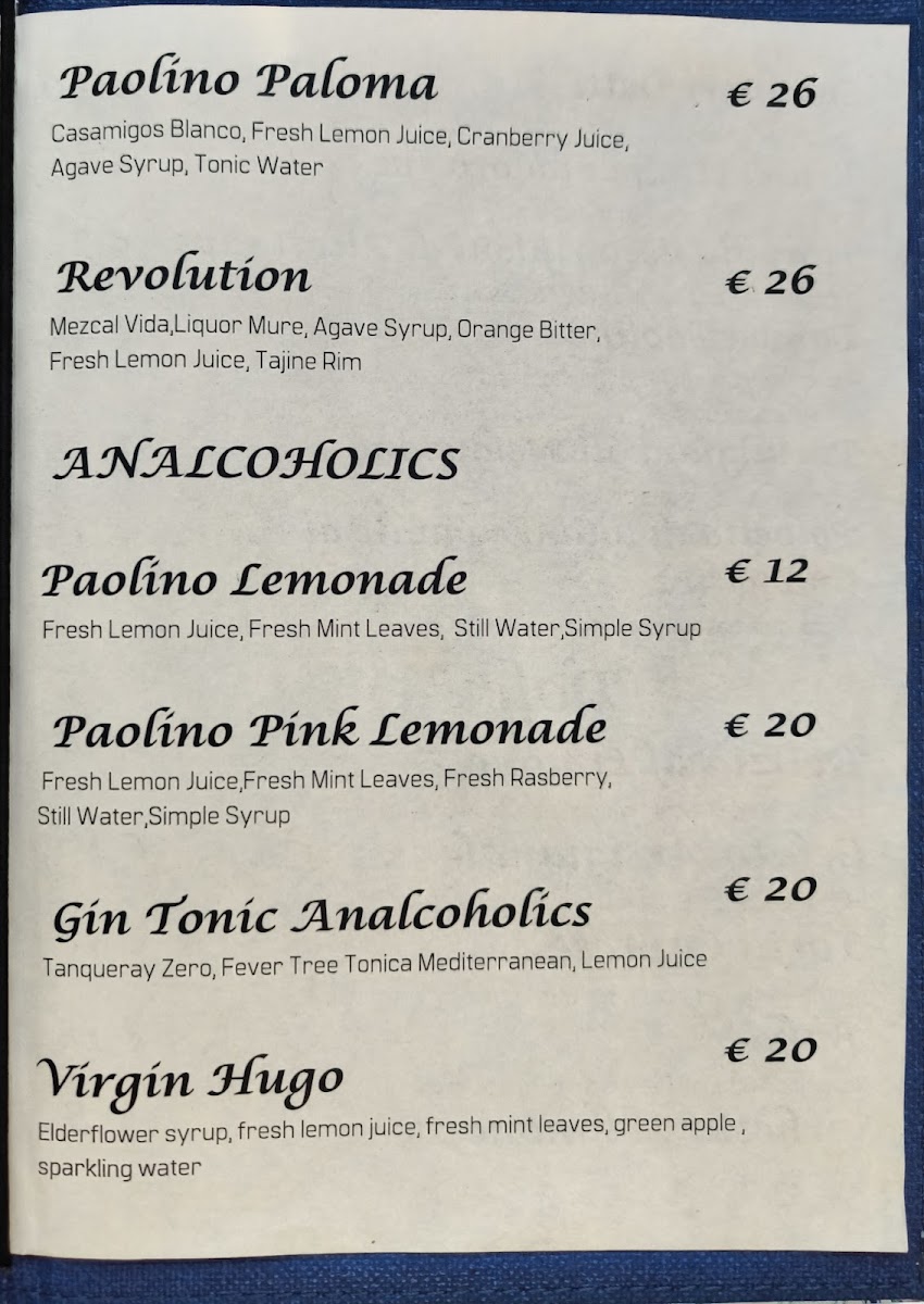 Da Paolino Photo Menu 2