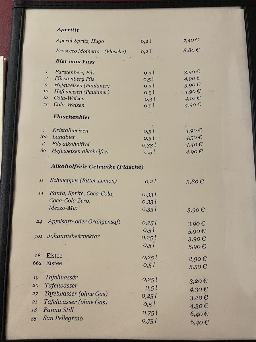 Restaurant Pizzeria Mühle Photo Menu 3