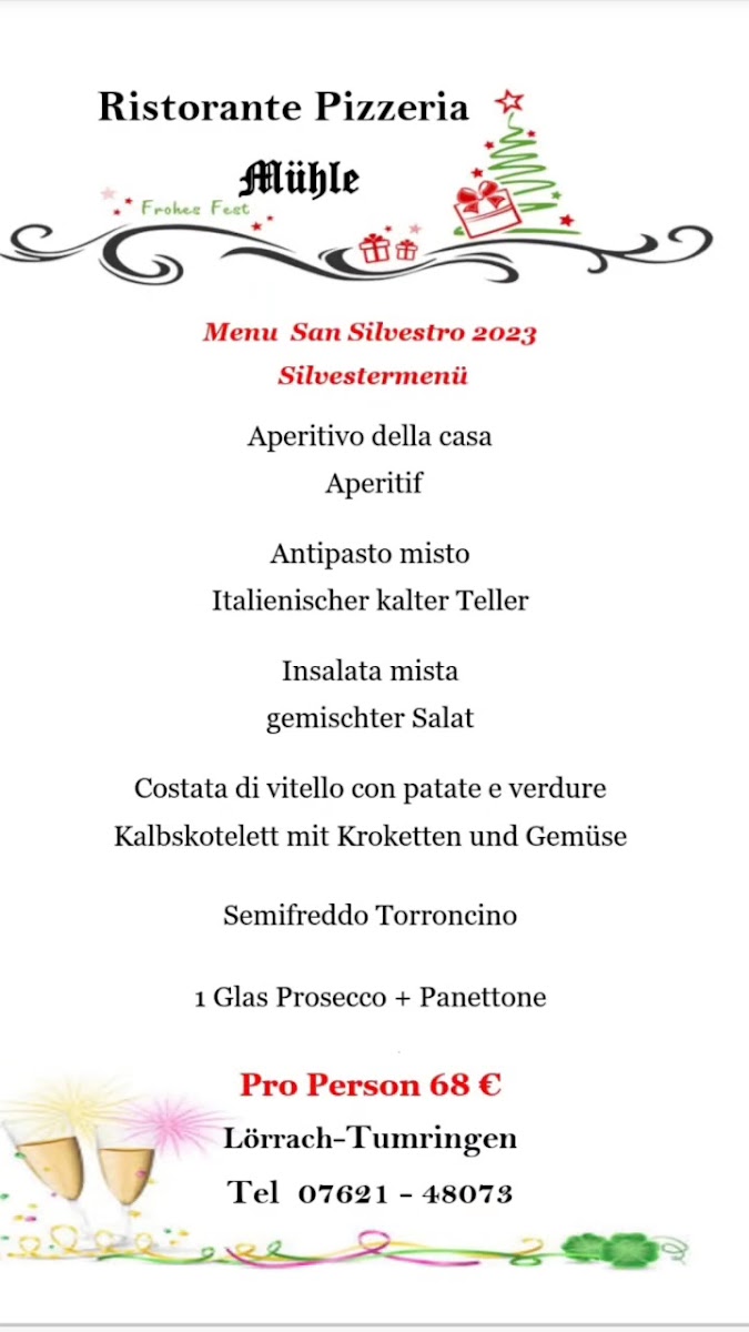 Restaurant Pizzeria Mühle Photo Menu 9
