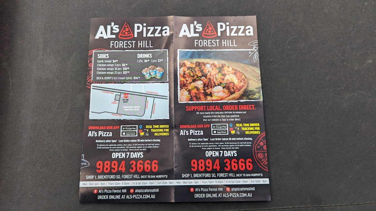 Al's Pizza Photo Menu 10