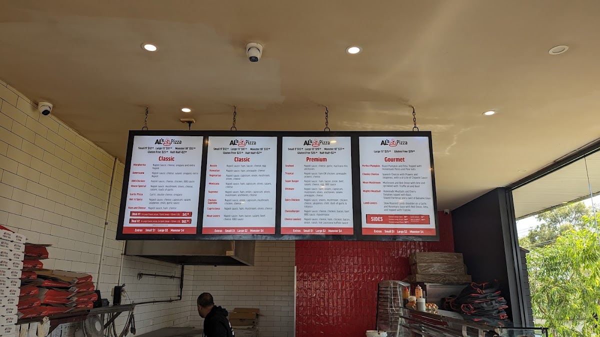Al's Pizza Photo Menu 2
