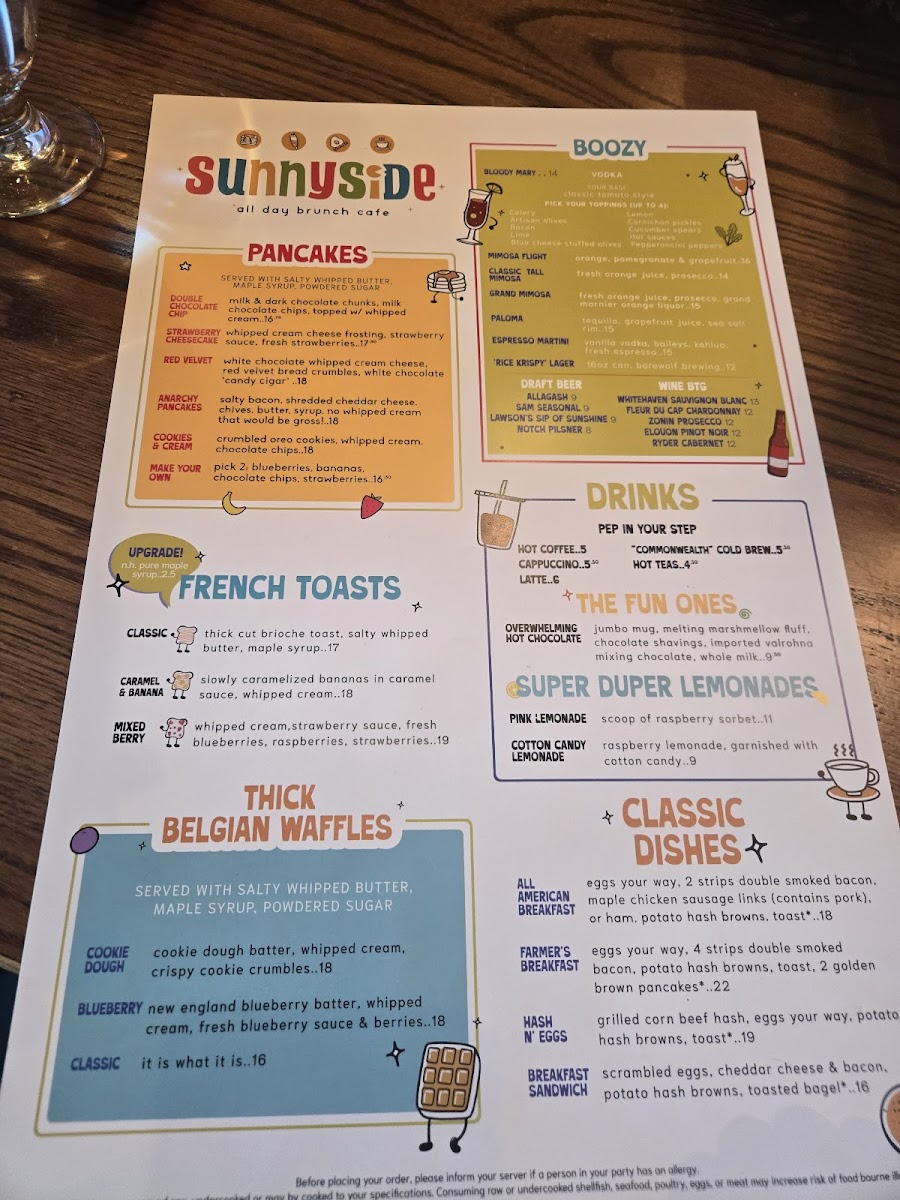 Sunnyside All Day Brunch Cafe Photo Menu 10