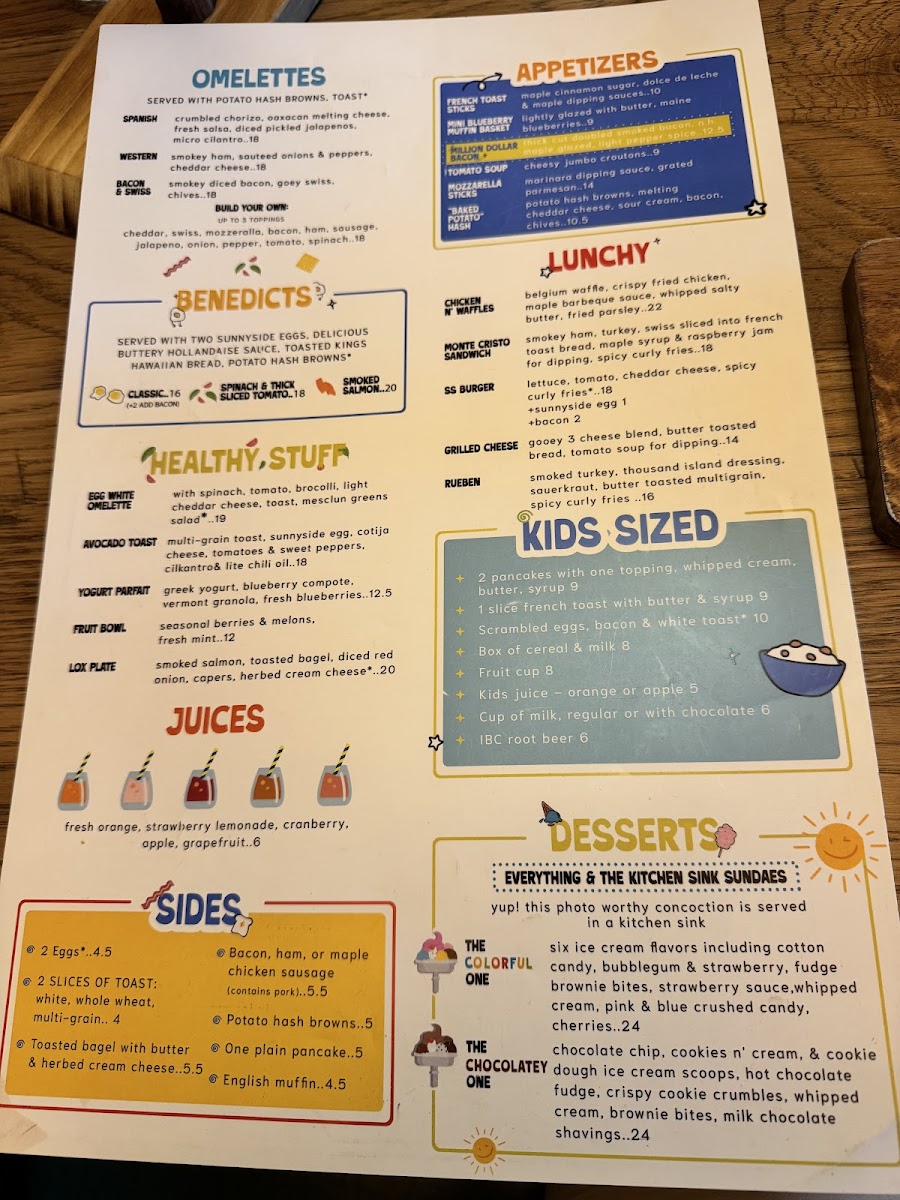 Sunnyside All Day Brunch Cafe Photo Menu 3