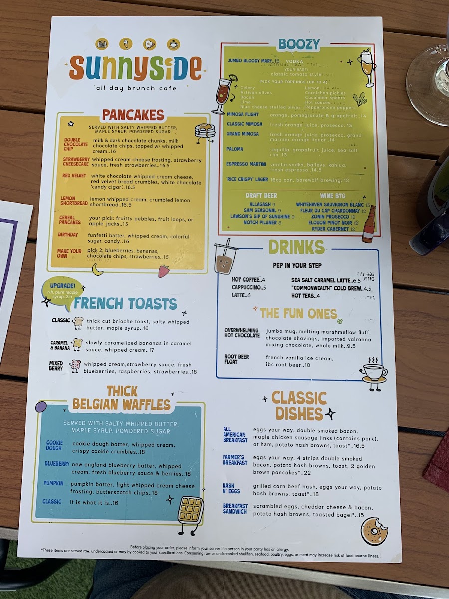 Sunnyside All Day Brunch Cafe Photo Menu 6