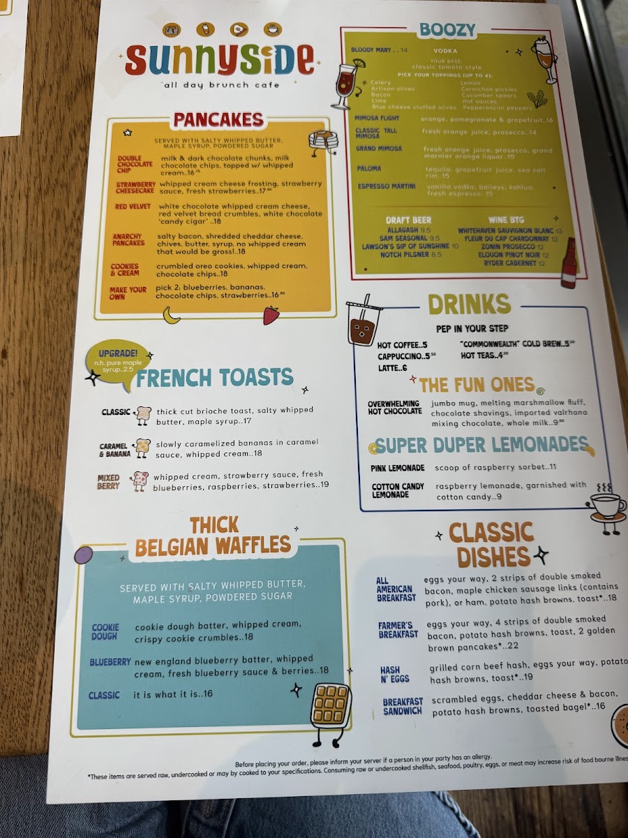 Sunnyside All Day Brunch Cafe Photo Menu 8