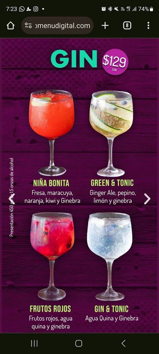 Milagrito Photo Menu 1
