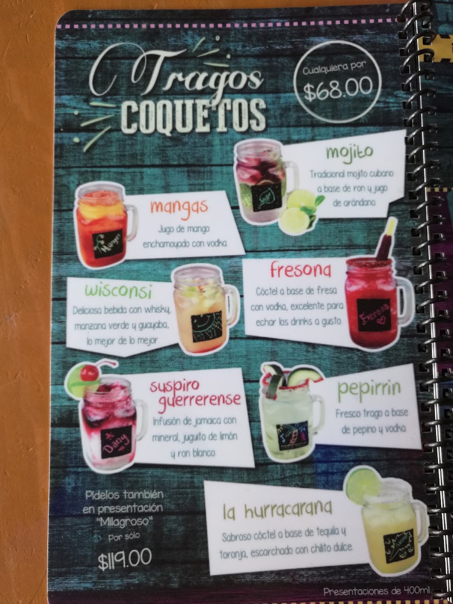 Milagrito Photo Menu 3