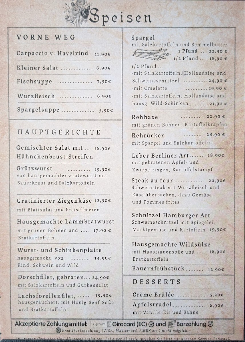 Hotel & Restaurant Seeschlösschen Photo Menu 1