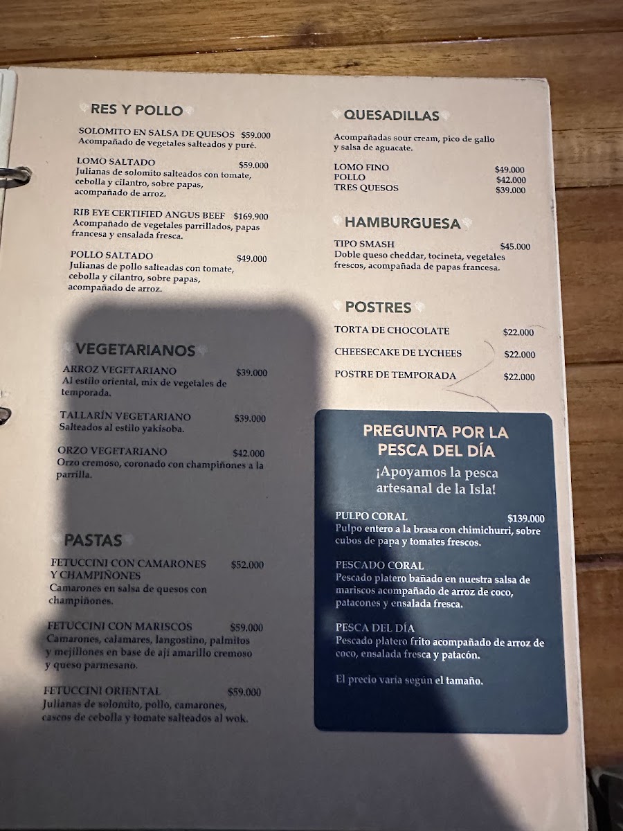 Coral Resto Bar Photo Menu 10