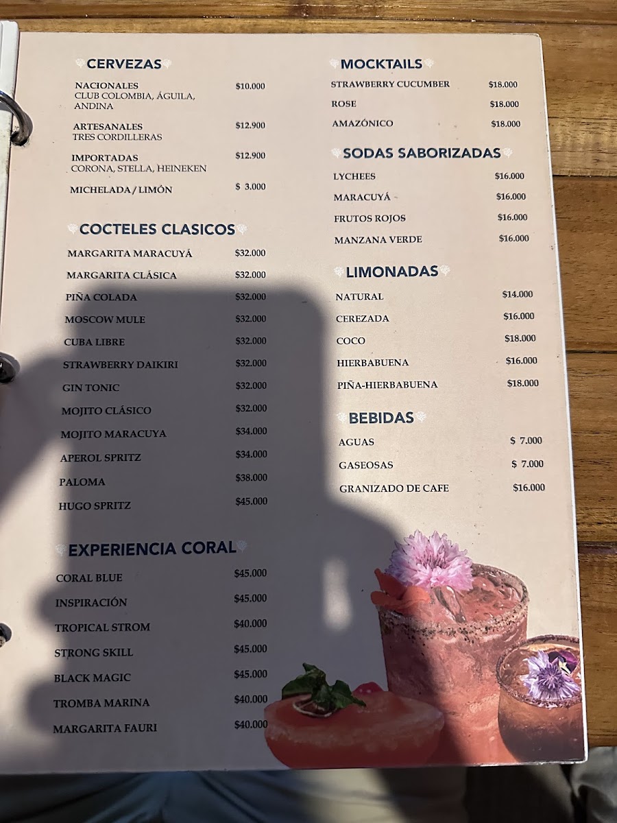 Coral Resto Bar Photo Menu 2