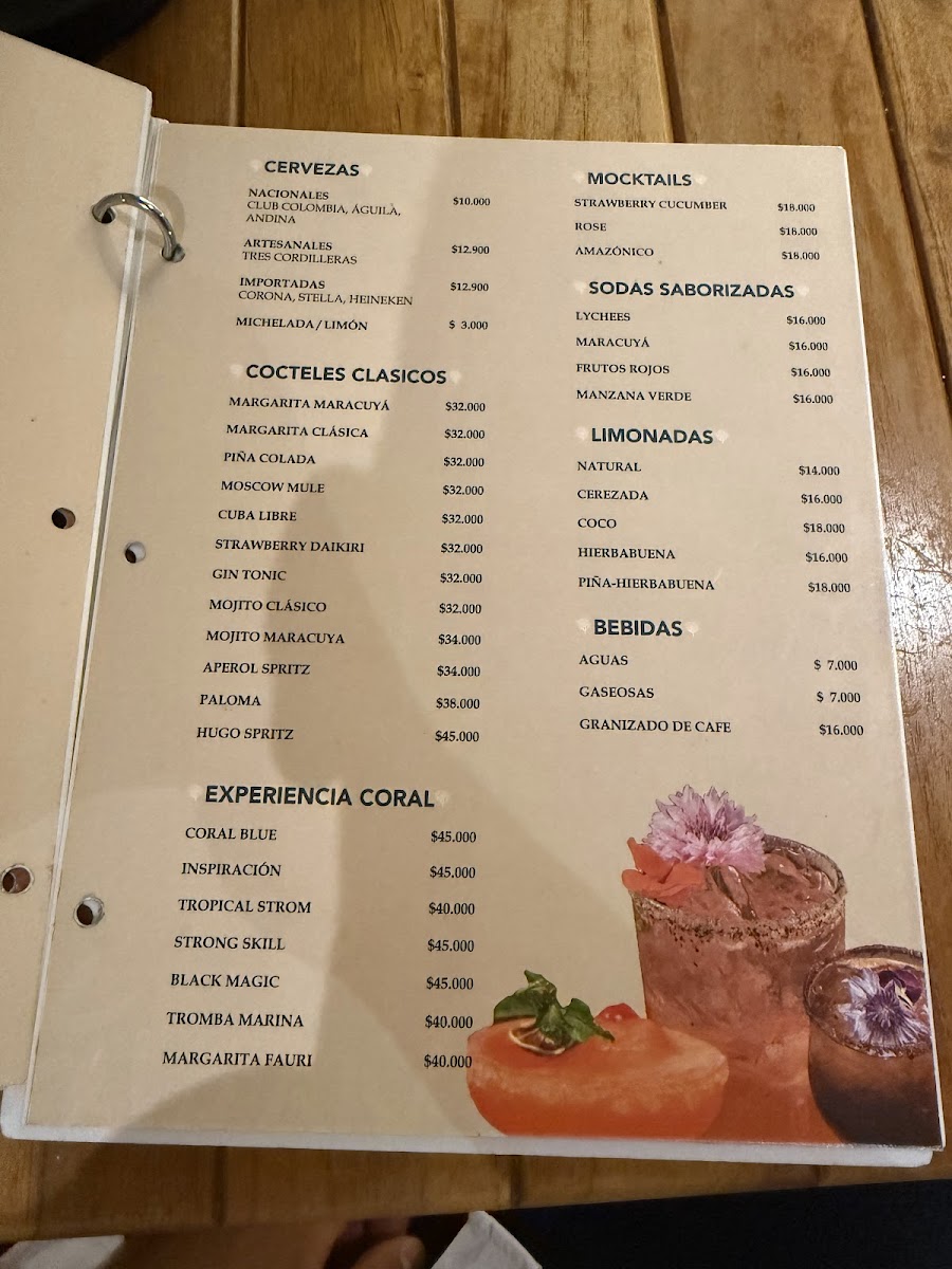 Coral Resto Bar Photo Menu 5