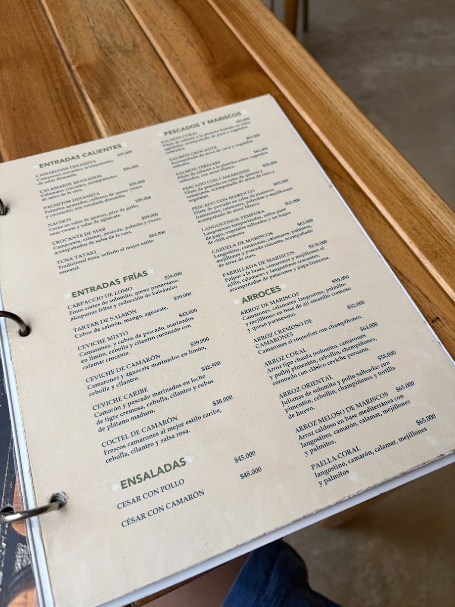 Coral Resto Bar Photo Menu 9