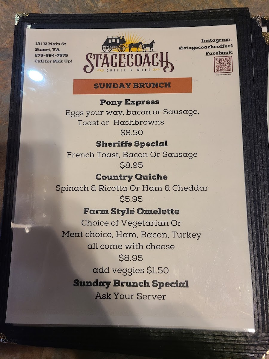 Stagecoach Coffee & More Photo Menu 3