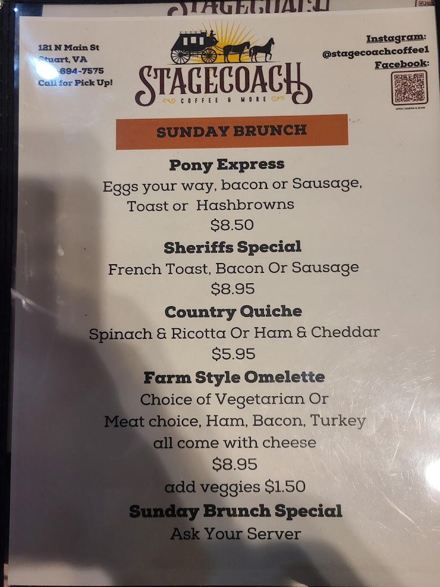Stagecoach Coffee & More Photo Menu 5