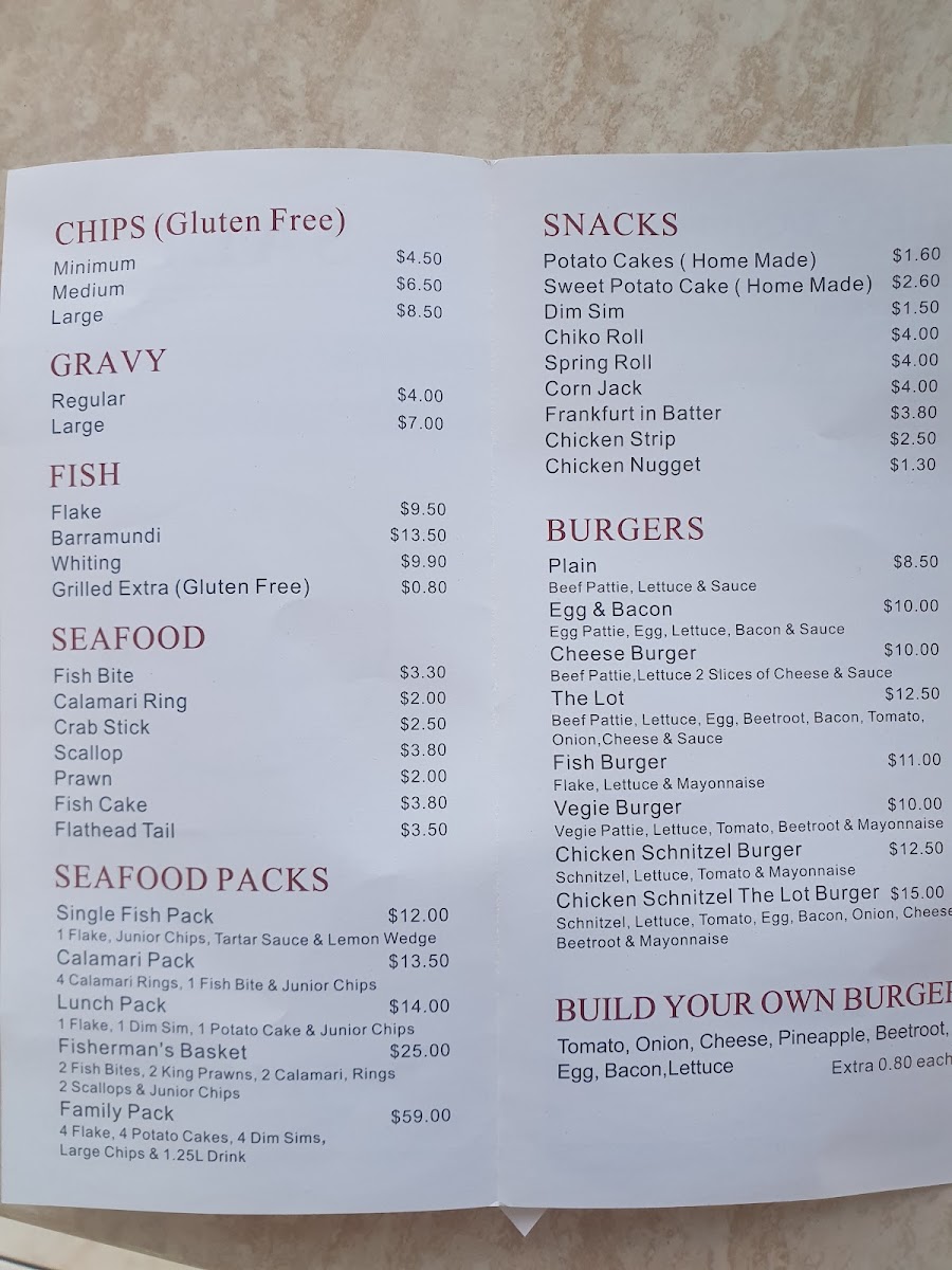 Sale Red Rose Cafe Photo Menu 3