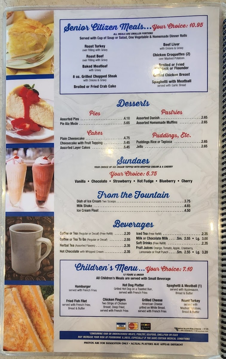 Silver Spring Diner Photo Menu 5