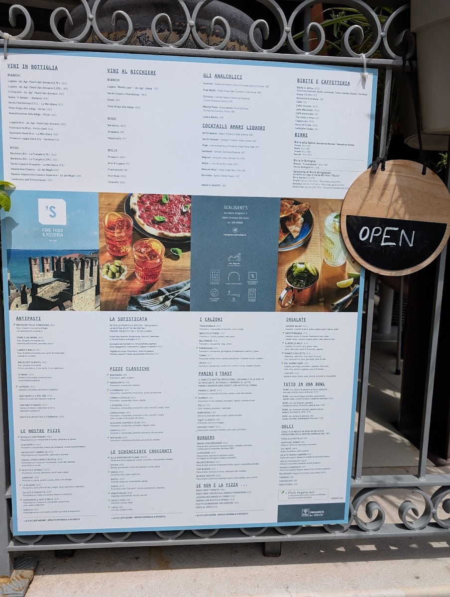 Pizzeria Scaligeri's Photo Menu 1
