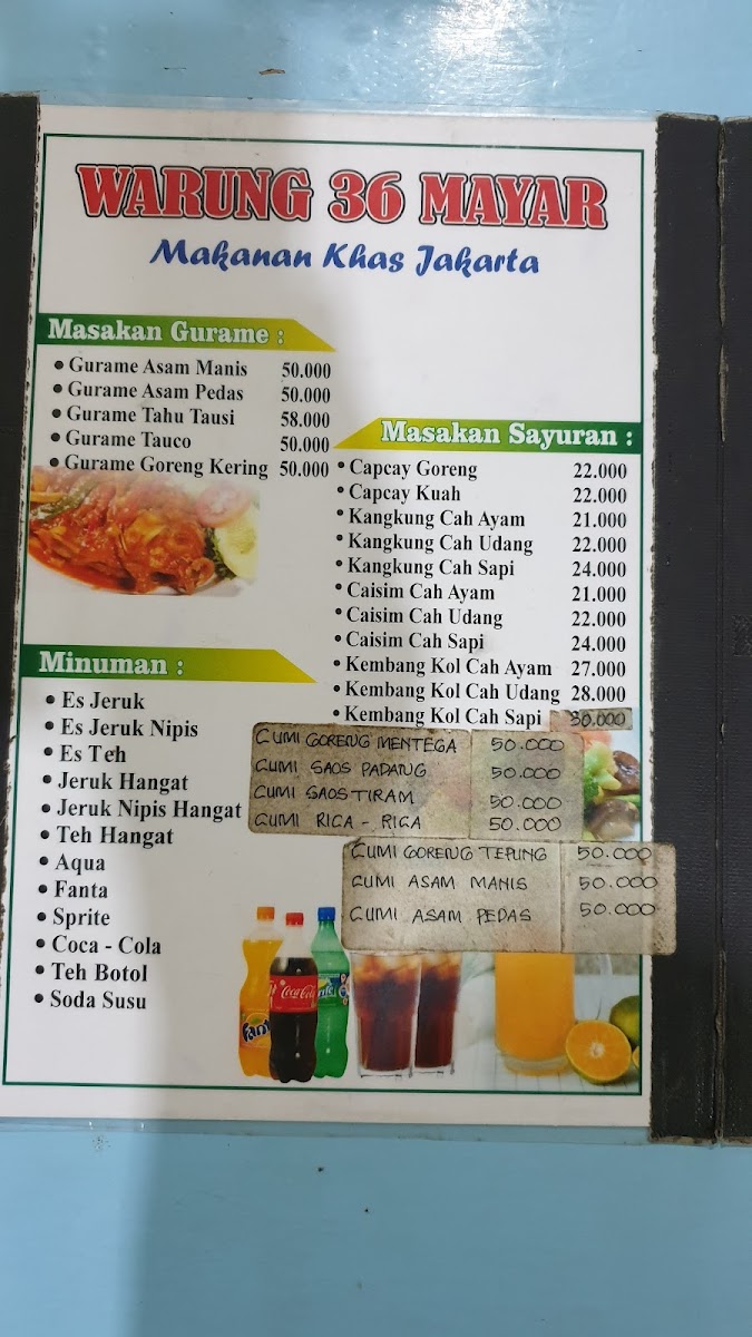 Warung 36 Mayar Photo Menu 1