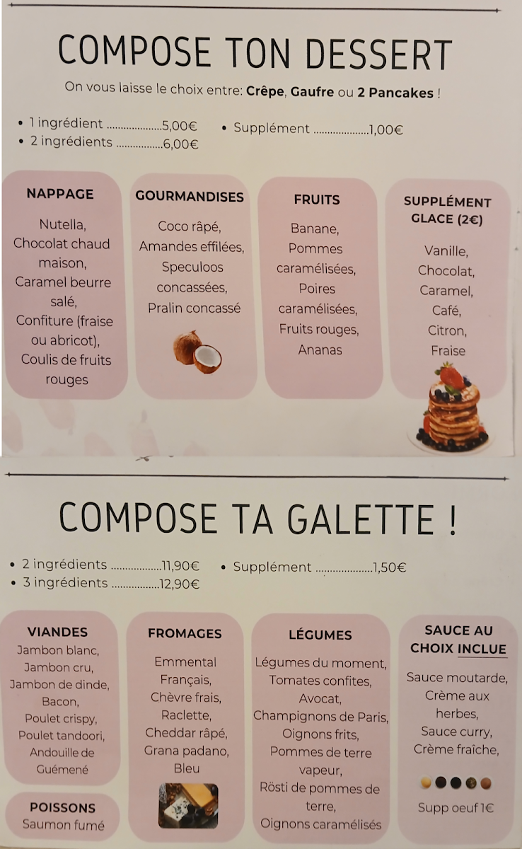 La Crêperie de la Comédie Photo Menu 2
